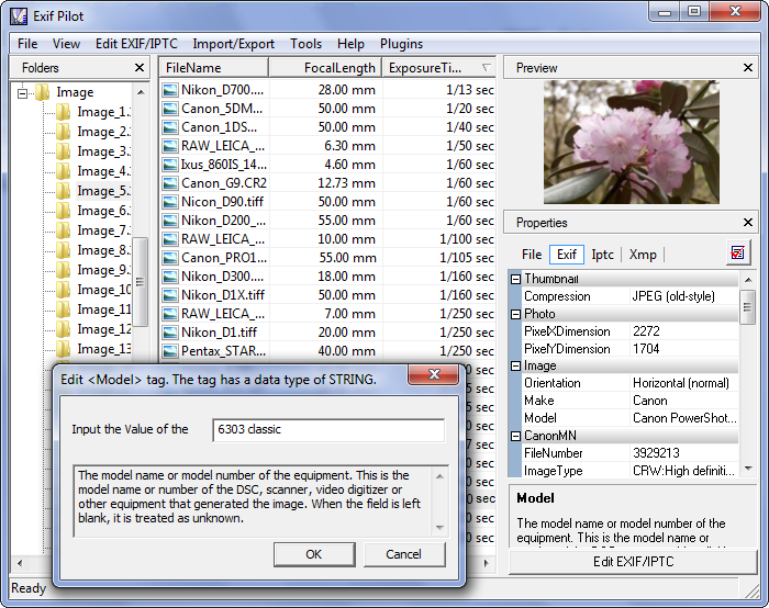 Batch Editing Plug-in Screenshot